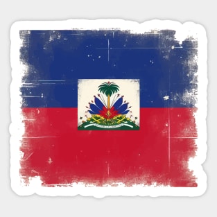 Vintage Haiti Haitian Flag Day Haitian Pride Sticker